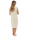 Marlon Womens Linear Floral 40" Sleeveless Button Nightie