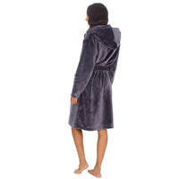 Slumber Hut Womens Polished Hooded Dressing Gown