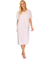 La Marquise Womens 'Vintage Blossoms' Short Sleeve Nightie