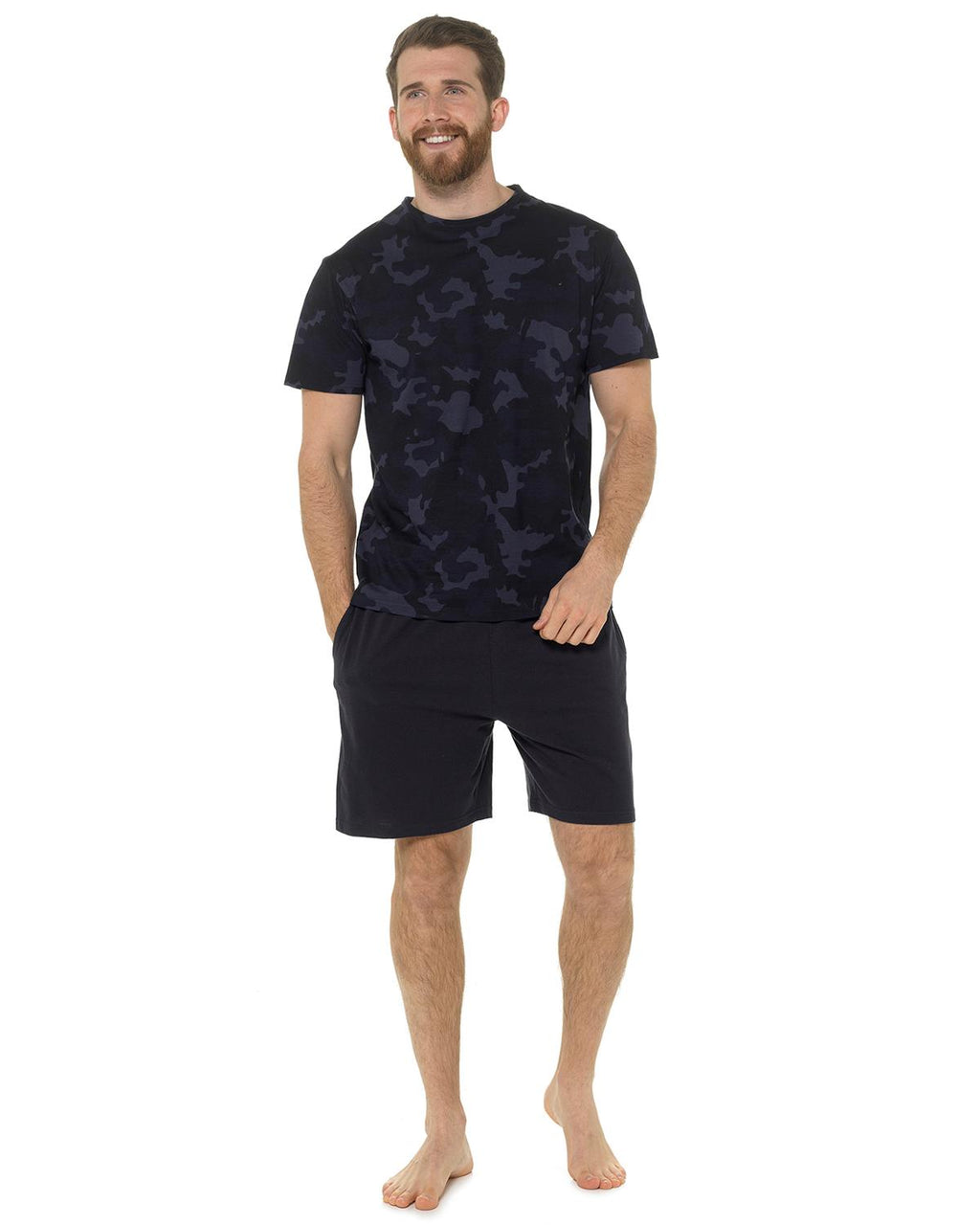 Foxbury Mens Blue Camo Short Pyjamas – Slumber Hut