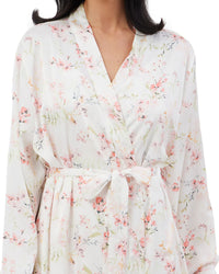 Indigo Sky Womens Watercolour 40" Satin Wrap