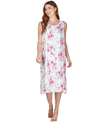 La Marquise Womens 'Pink Rose' Sleeveless Nightie