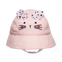 Baby Cotton Embroidered Animal Bucket Hat