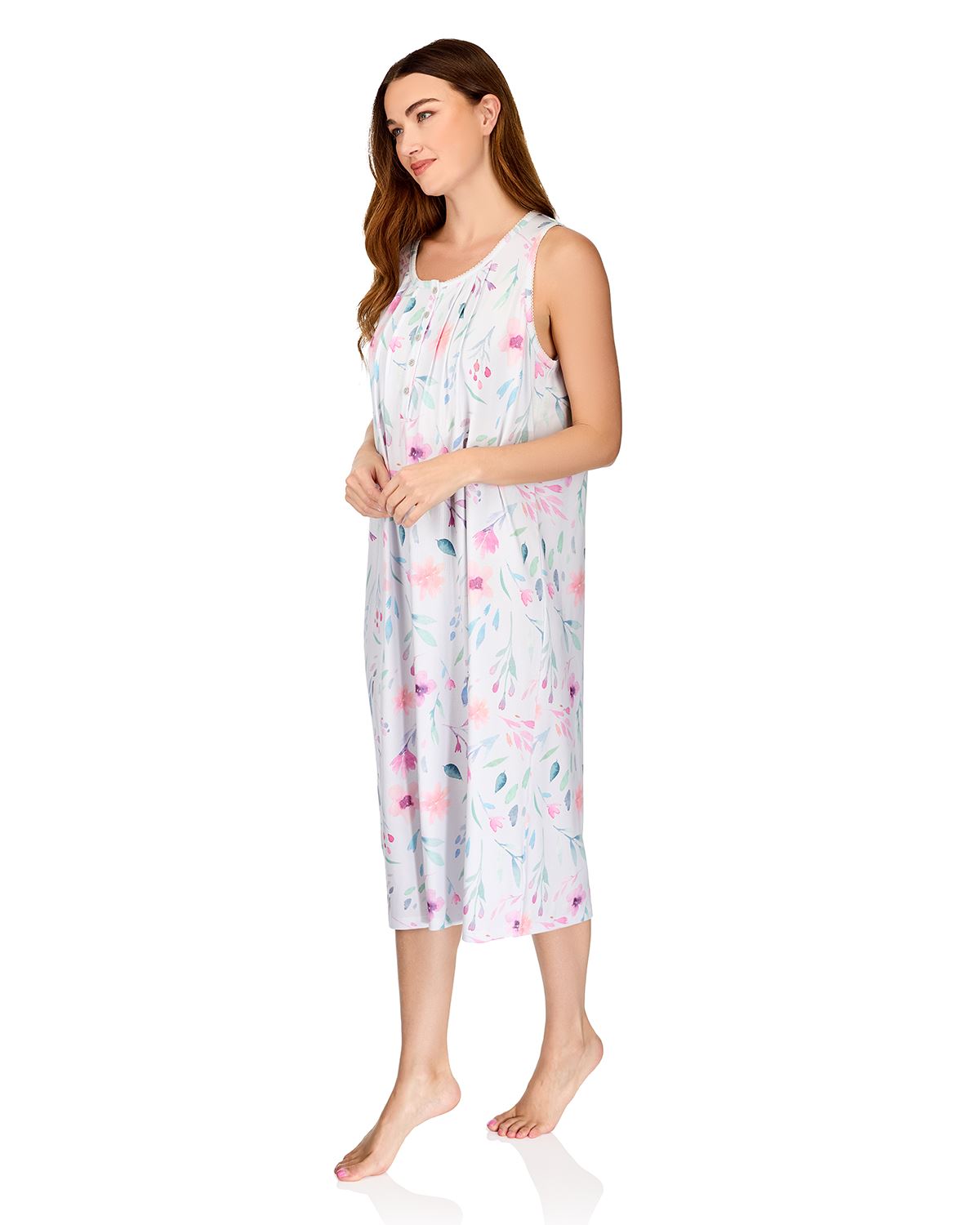 La Marquise Womens 'Watercolours' Sleeveless Nightie
