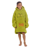 Grinch Matching Family Oversized Fleece Hoodie