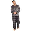 Cargo Bay Mens Polished Fleece Check Pyjamas