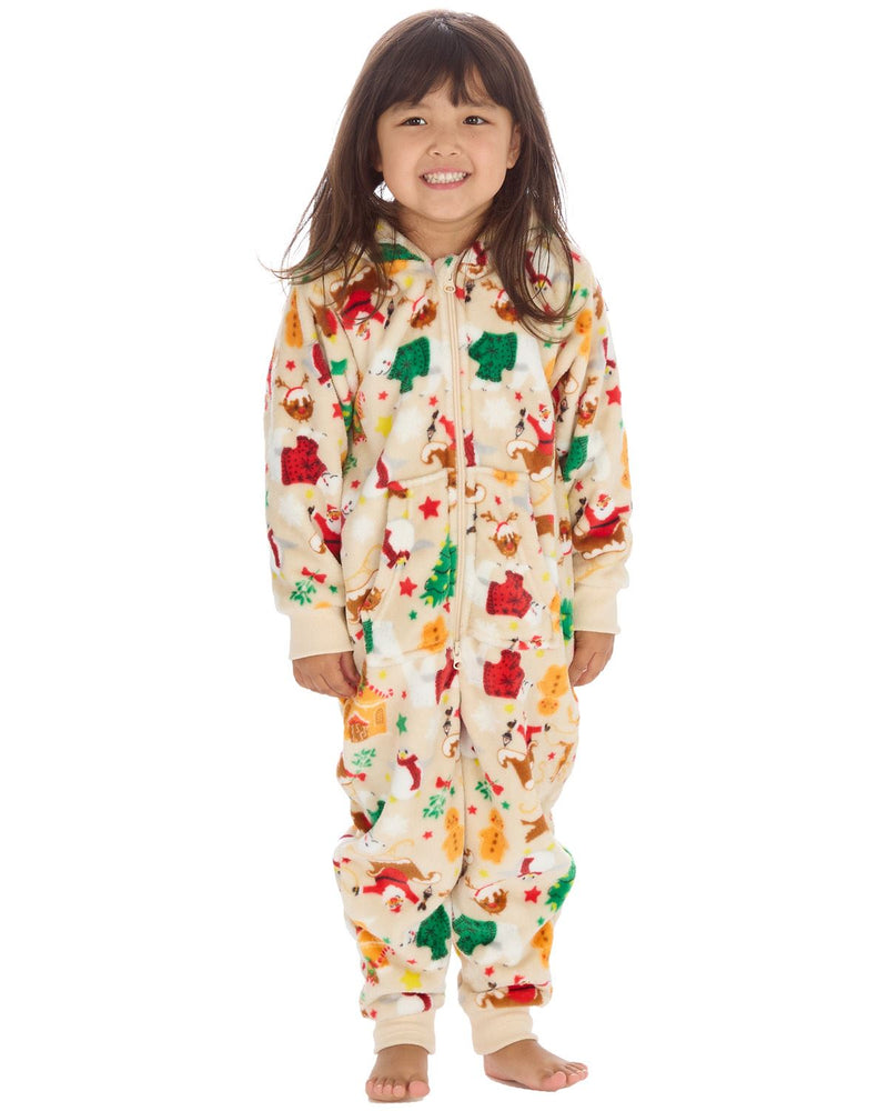 Huggable Matching Family Fleece Christmas Onesies