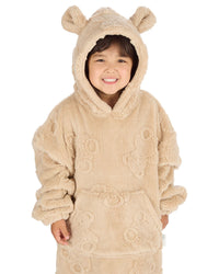 Huggable Kids Teddy Plush Fleece Hoodie