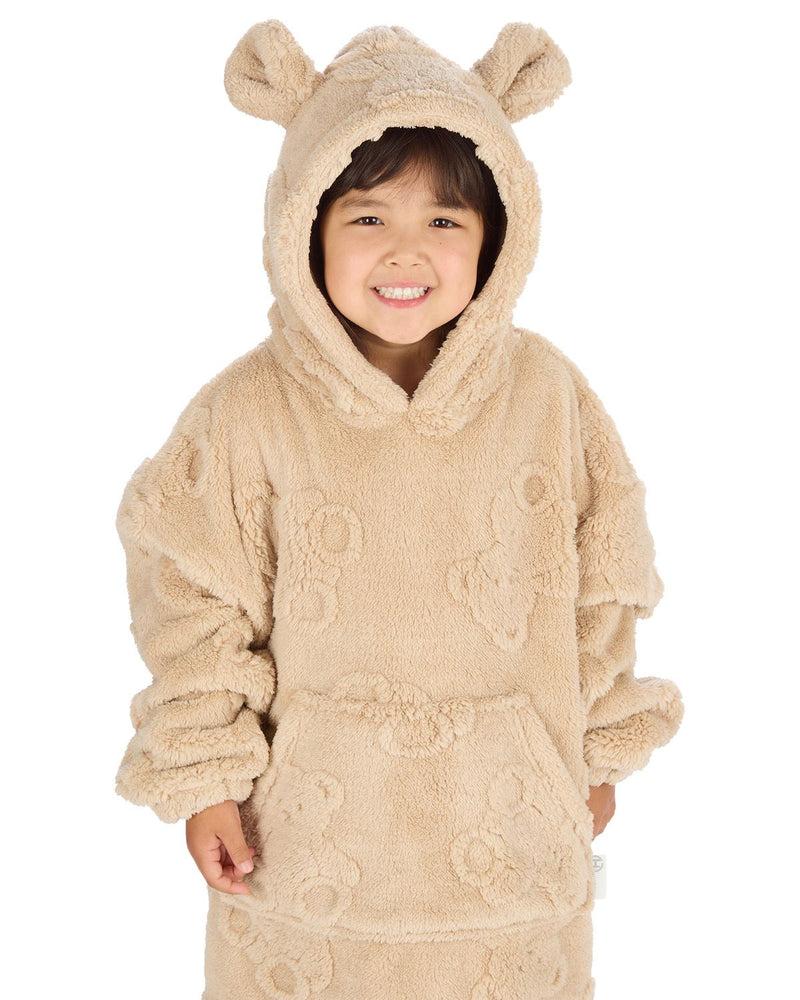 Huggable Kids Teddy Plush Fleece Hoodie