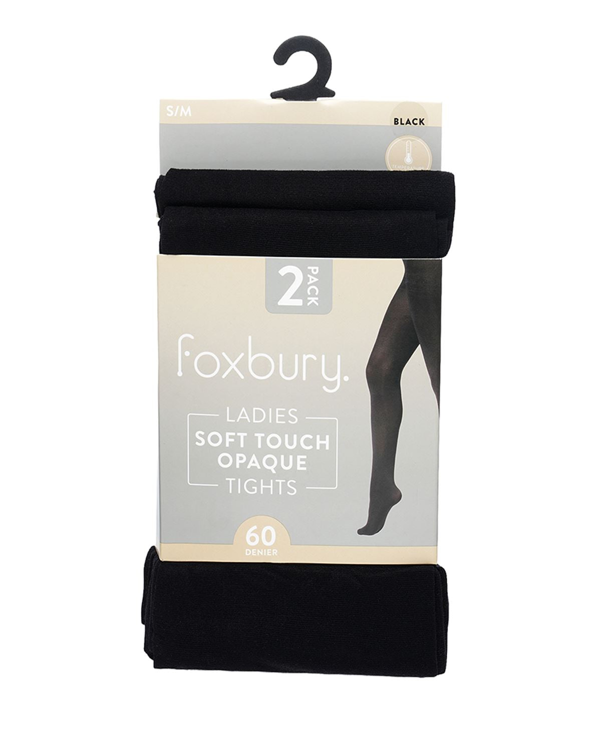 Foxbury Womens 6 Pack 60 Denier Soft Touch Opaque Tights
