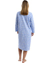 Marlon Womens Pretty Floral Wincey 45" Long Sleeve Nightdress