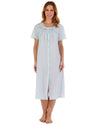 Slenderella Womens Polycotton Button Short Sleeve Nightie