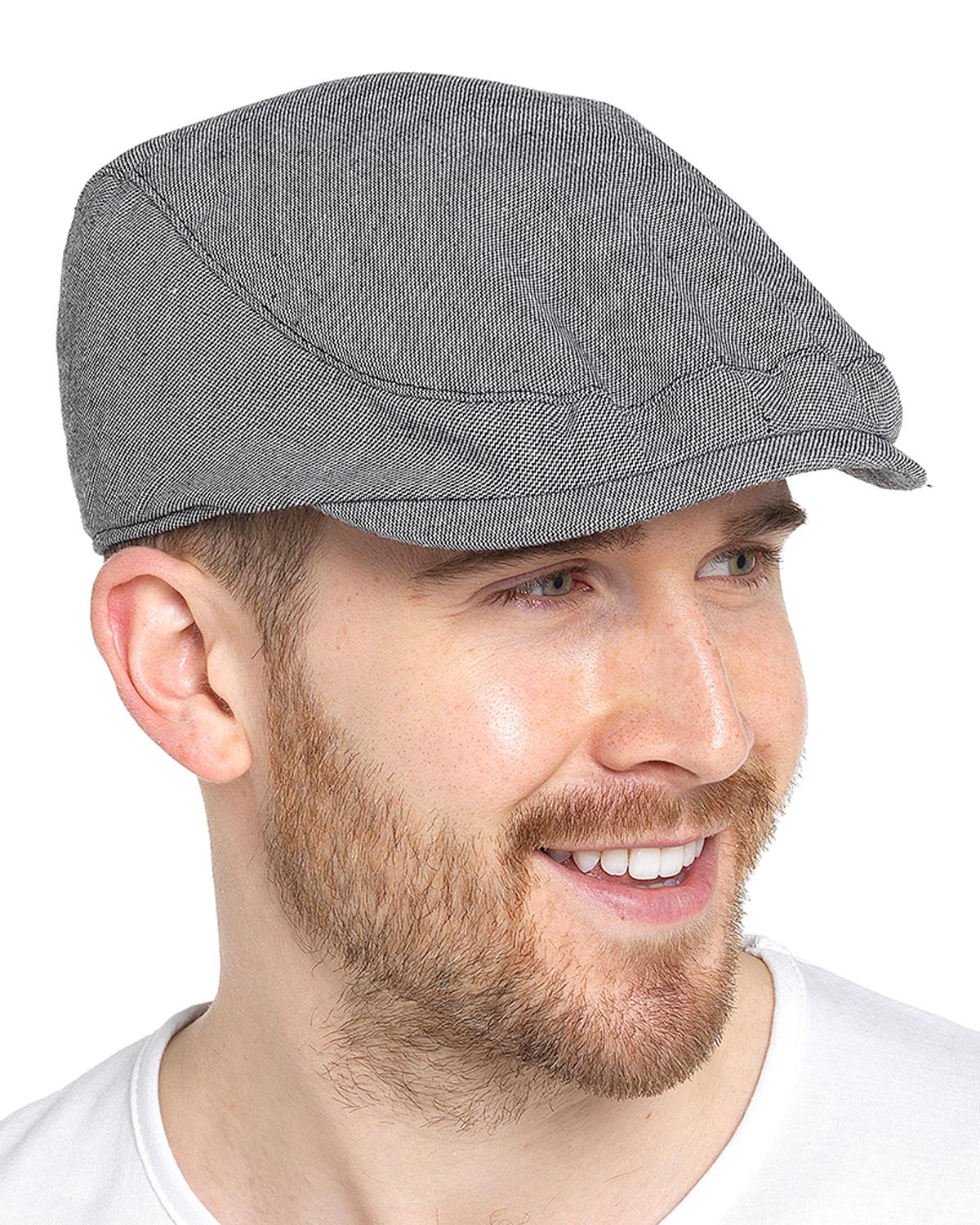 Tom Franks Mens Canvas Flat Cap
