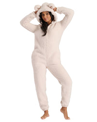 Loungeable Womens Teddy Sherpa Onesie