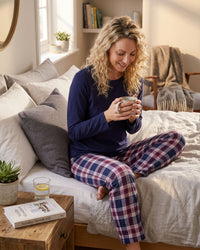 Indigo Sky Womens 100% Cotton Jersey Pyjamas
