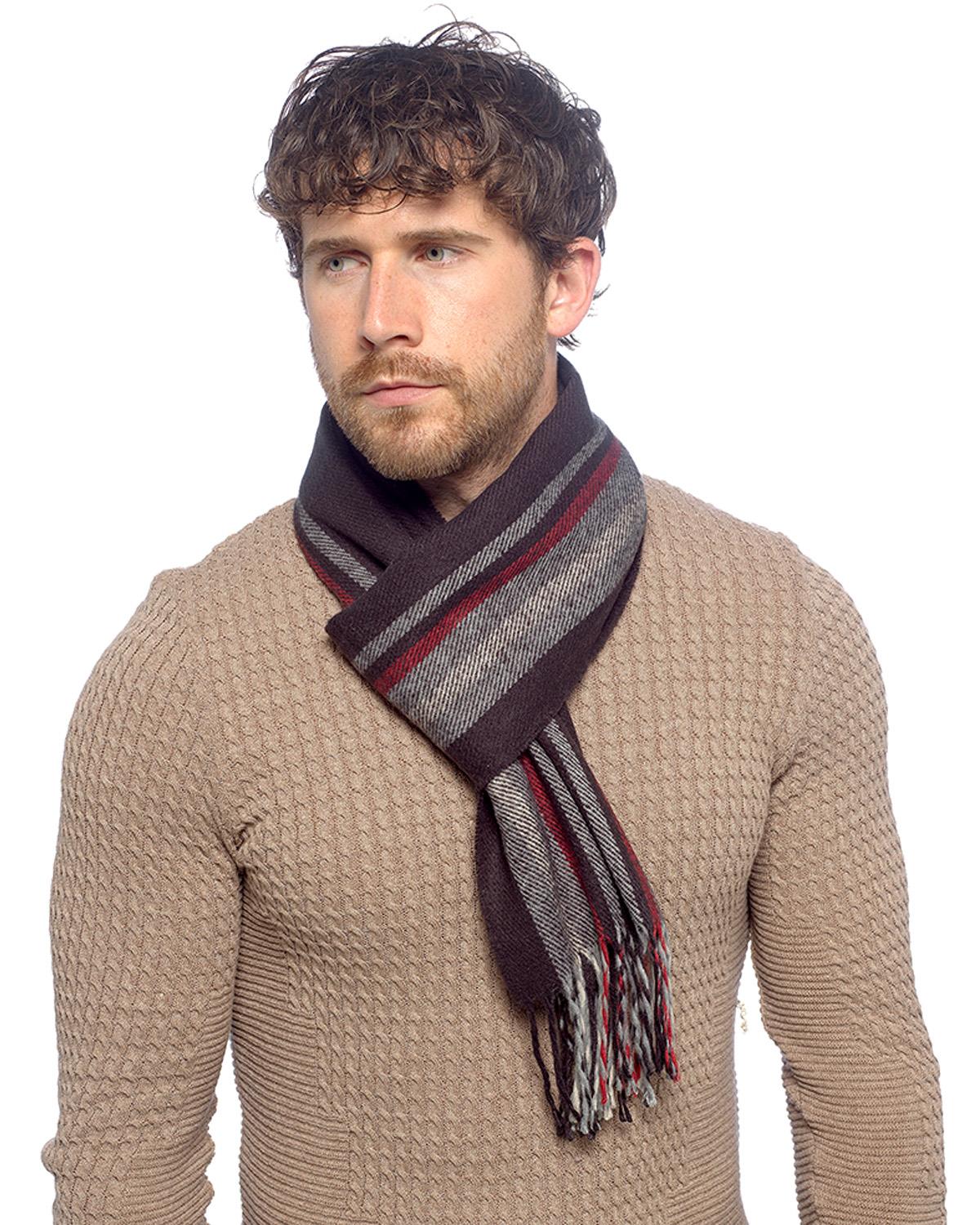 Tom Franks Mens Tassel Scarf