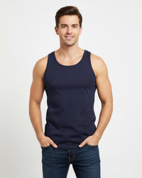 Slumber Hut Mens 6 Pack 100% Cotton Jersey Vests