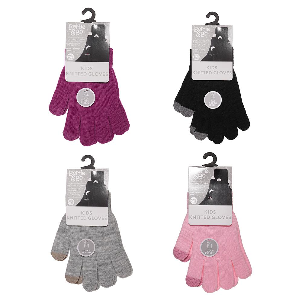 Bertie & Bo Childrens Touch Screen Magic Gloves - 2 Pack