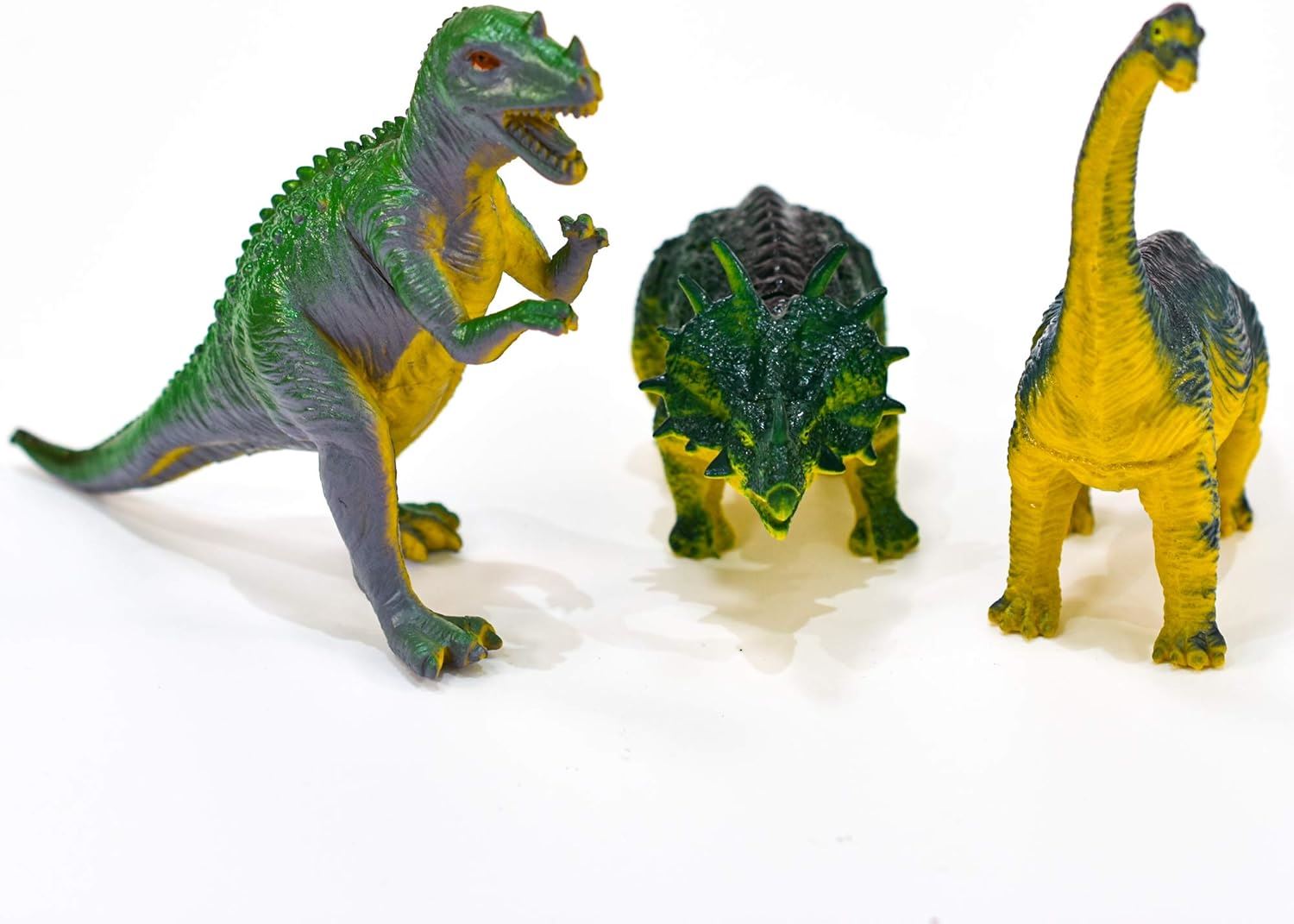 Kandy Toys 18 Piece Toy Farm/Dinosaurs Animal Play Set in Tub