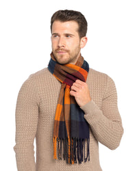 Tom Franks Mens Tassel Scarf