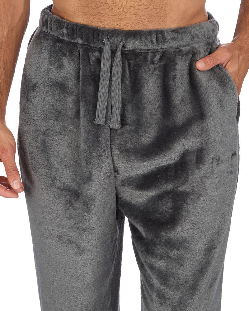 Cargo Bay Mens Polished Fleece Plain Pyjama Set