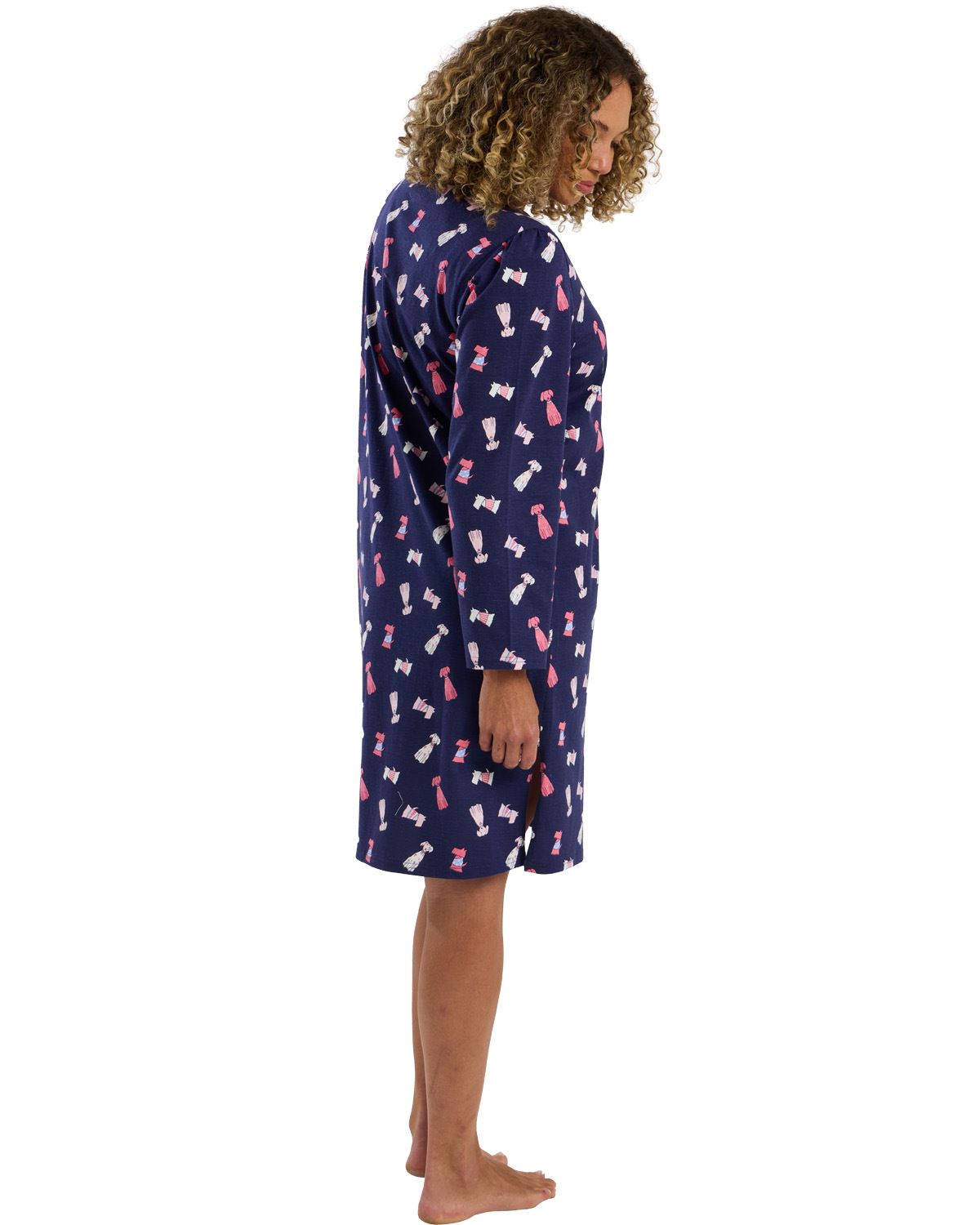 Indigo Sky Womens Cute Dog Cotton Nightshirt