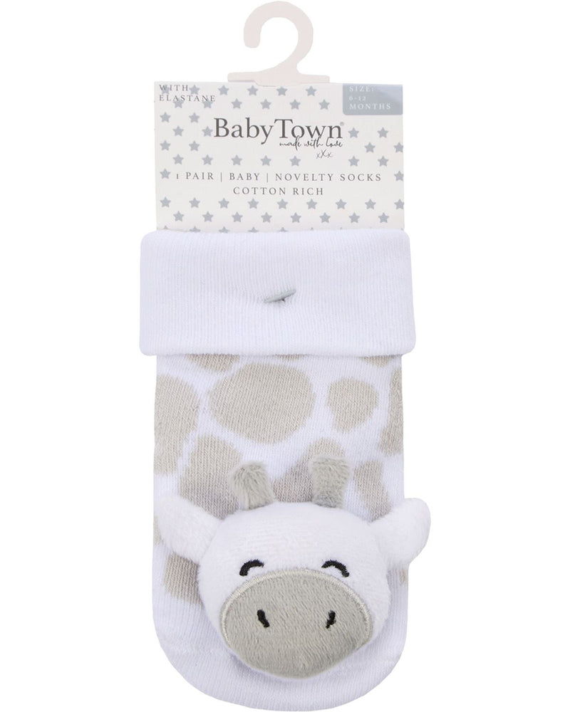 2 Pairs Babies Novelty Terry Socks