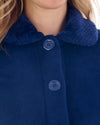 Slenderella Womens Mini Waffle Button Bed Jacket