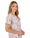 Slenderella Womens Sketch Floral Jersey Cotton Nightie