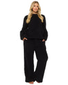 Loungeable Womens Borg Jumper & Wide Leg Lounge Set