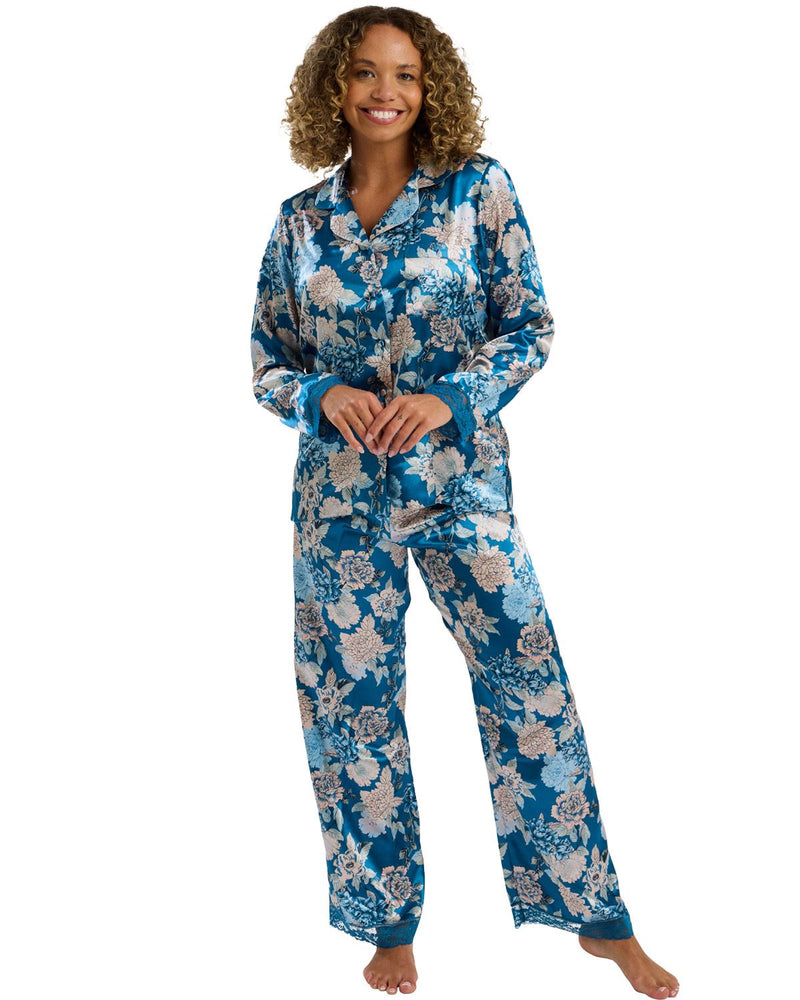 Indigo Sky Womens Lydia Satin Pyjama