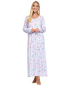 La Marquise Womens 'Floral Reflections' Long Sleeve Nightie