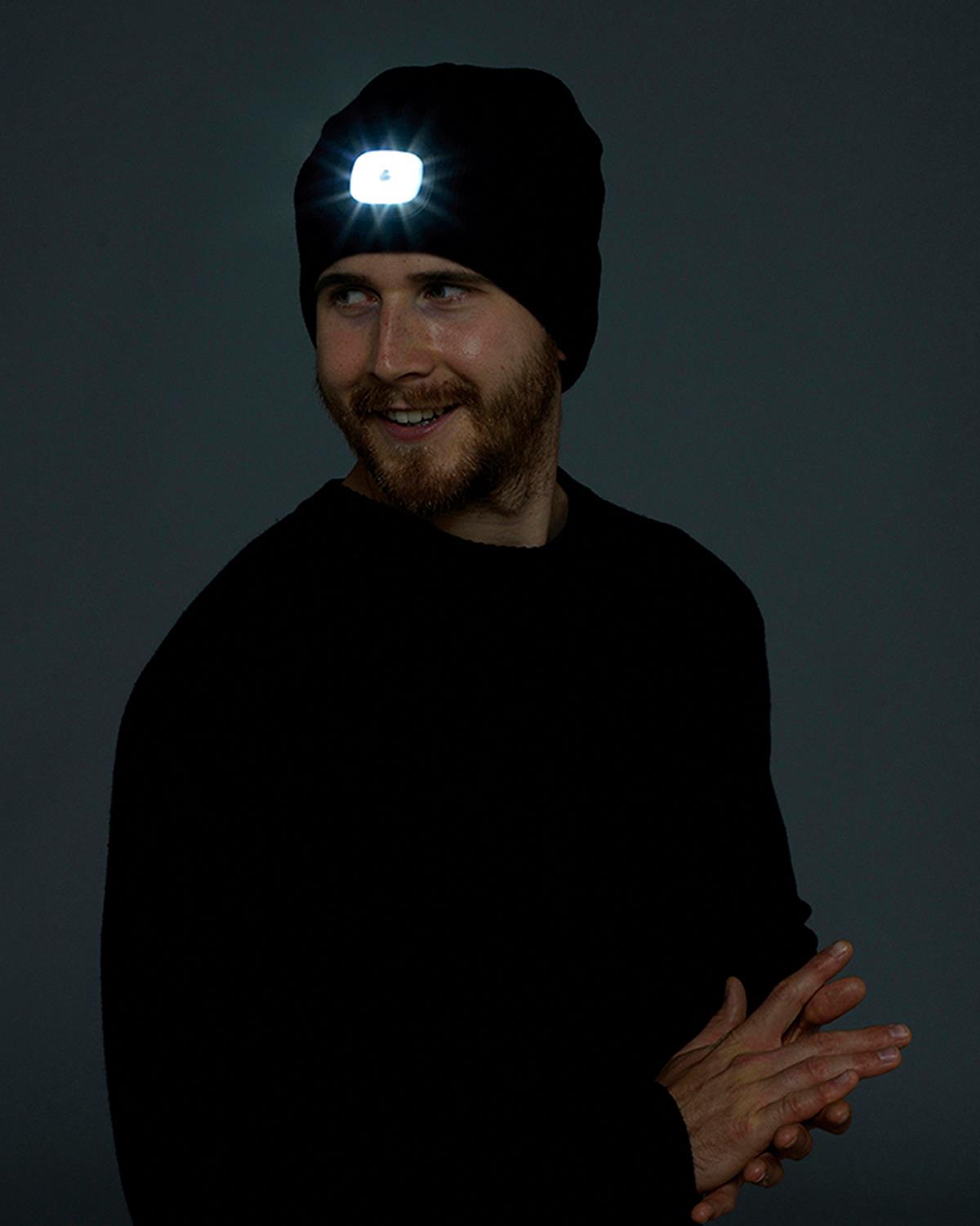 Storm Ridge Rechargeable Beanie LED Light Hat