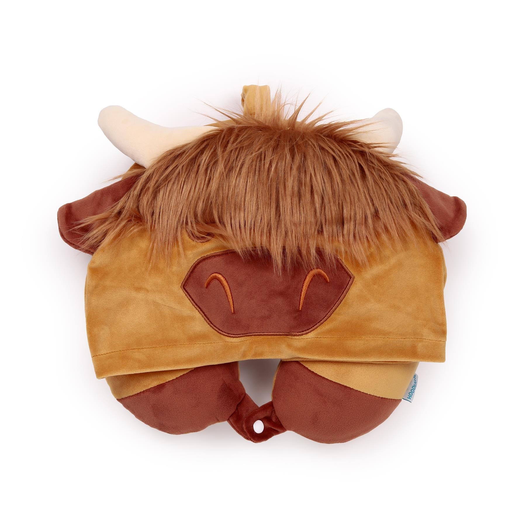 Hoodeazzz Adoramals Plush Memory Foam Travel Pillow & Hood