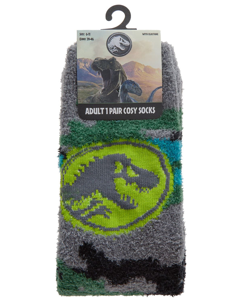 Jurassic World 1 Pair Mens & Boys Cosy Socks