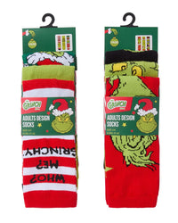 6 Pairs Grinch Christmas Socks