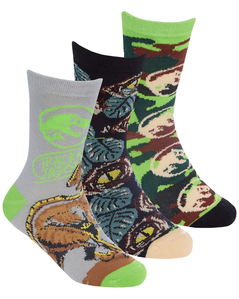 Boys Jurassic World 3 Pack Socks