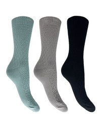 Bramble 3 Pack Womens Textured Casual Boot Socks