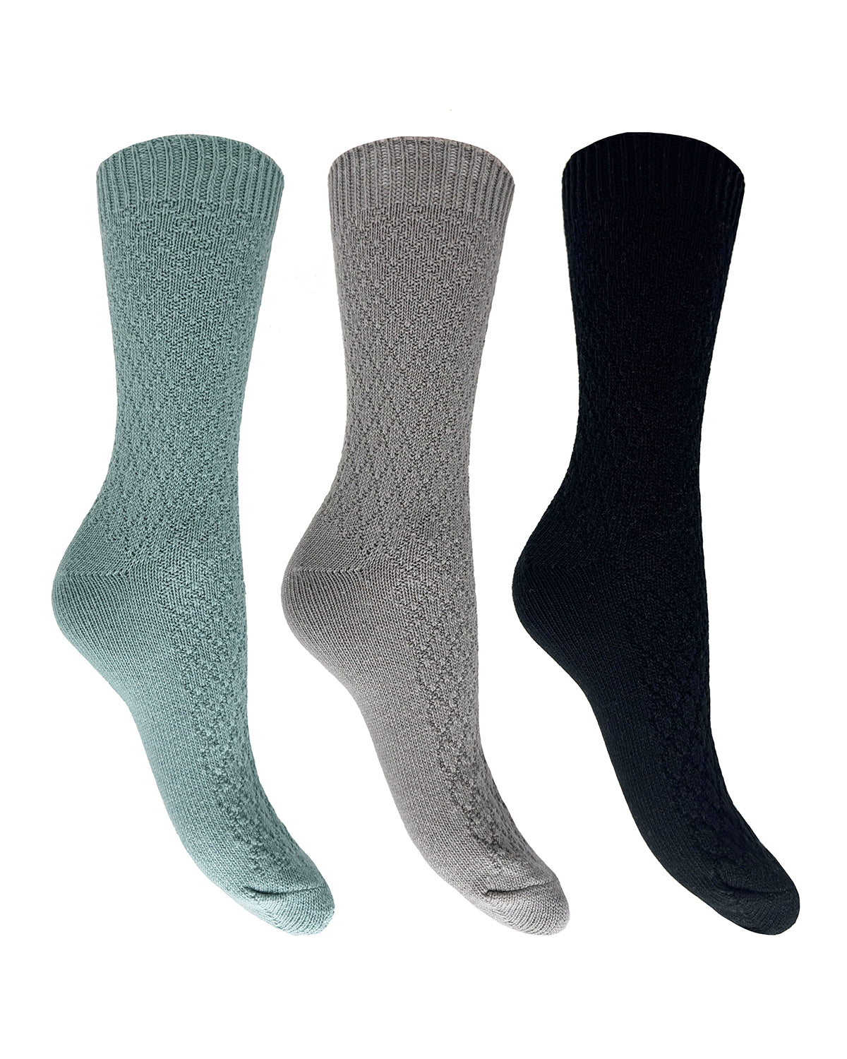 Bramble 3 Pack Womens Textured Casual Boot Socks
