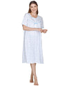 La Marquise Womens 'Rose Print' Short Sleeve Nightie