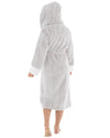 Womens Snowtip Fleece Sherpa Trim Dressing Gown