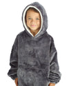 Huggable Kids Embossed Football Oversized Hoodie