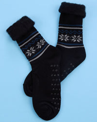 Pierre Roche Mens 3 Pack Cosy Bed Socks