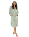 Huggable Womens Super Soft Flannel Fleece Hooded Robe