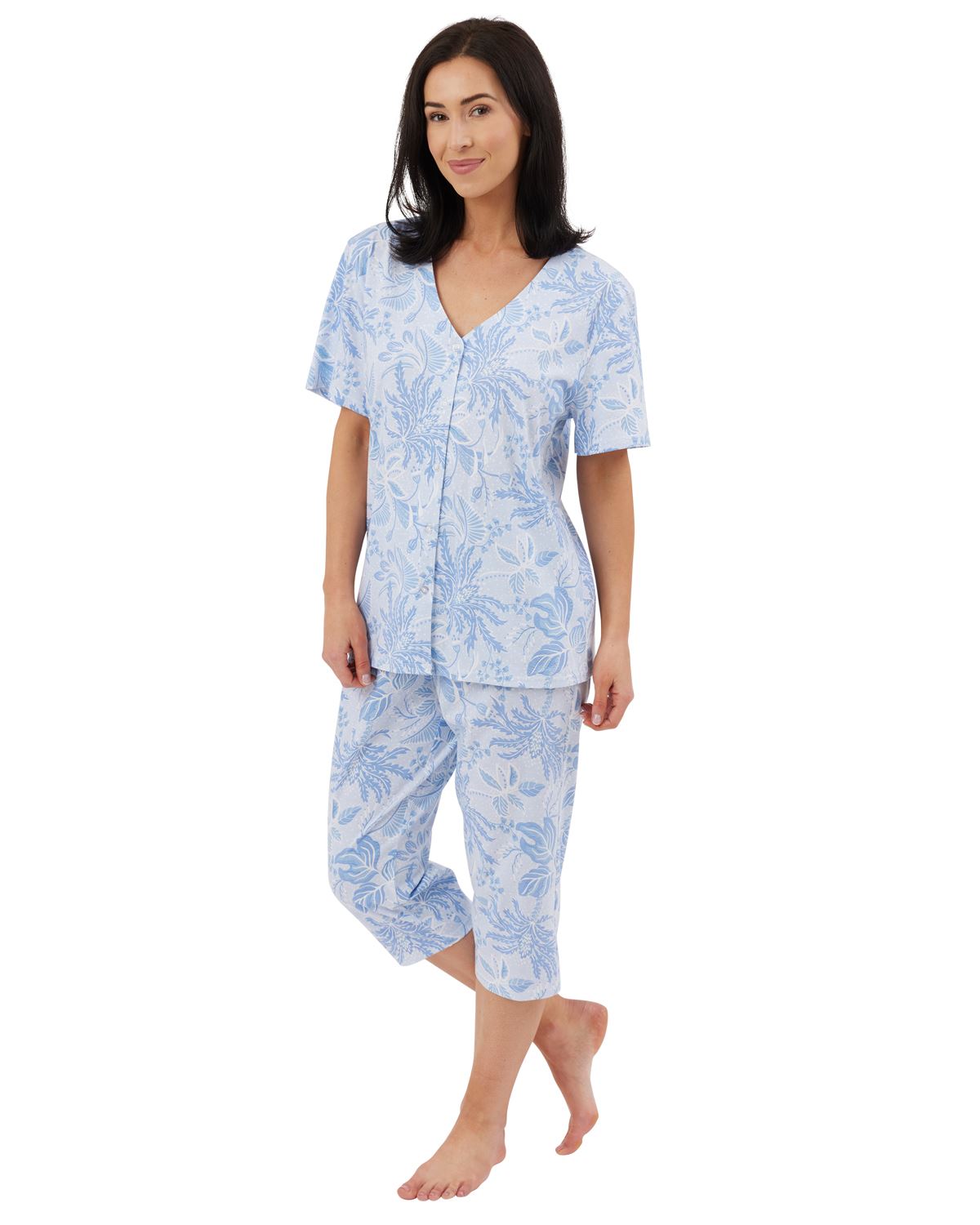 Indigo Sky Womens Lucia Cropped Pyjamas