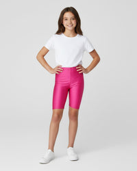 Girls Classic Shiny Lycra Cycling Shorts