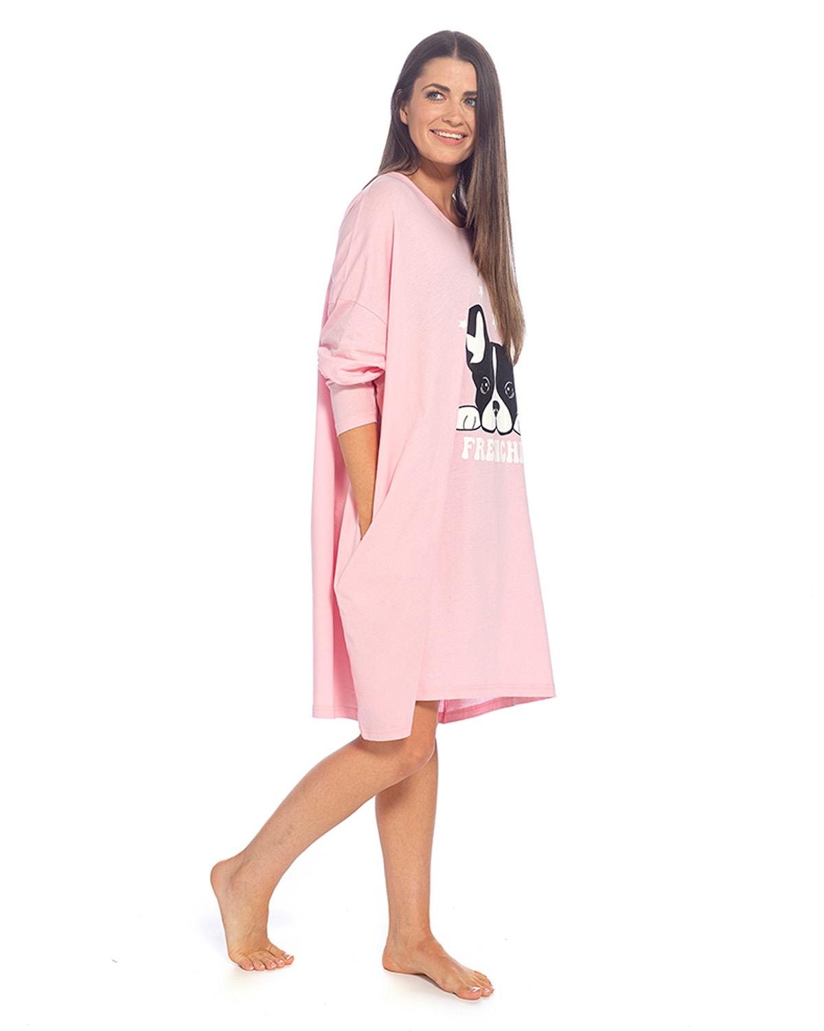 Follow That Dream Womens Long Sleeve Oversized Sleep T-Shirt