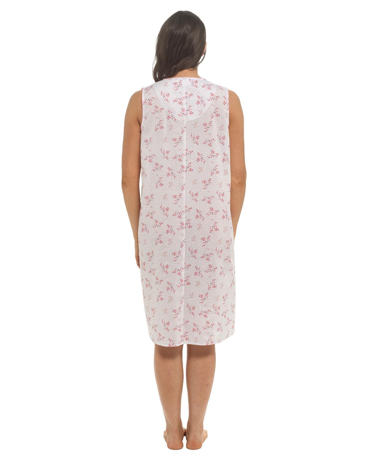 Slumber Hut Womens Woven Sleeveless Floral Nightie