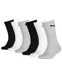 Puma 6 Pack Kids Regular Crew Socks