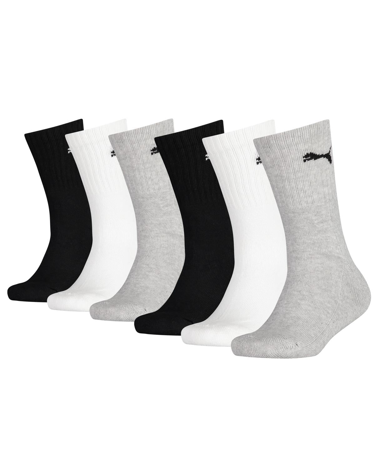 Puma 6 Pack Kids Regular Crew Socks